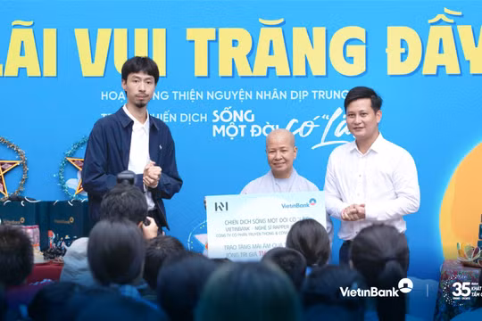 VietinBank và Đen Vâu mang “Lãi vui trăng đầy” đến với hàng ngàn trẻ em khó khăn