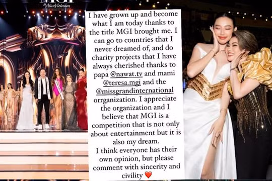 Hoa hậu Thùy Tiên lên tiếng trước thông tin Miss Grand International bị nói là "cuộc thi tệ nhất"