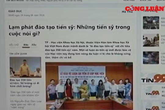 Thứ trưởng Bộ GD-ĐT: "Không thể trường nào cũng có thể đào tạo tiến sĩ"