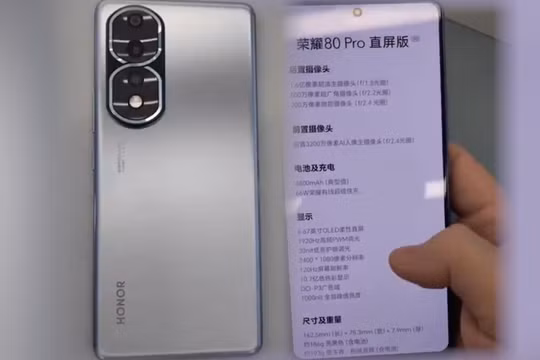 Hình ảnh trên tay của Honor 80 Pro