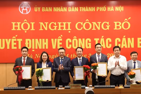 Chủ tịch Hà Nội trao quyết định bổ nhiệm cho 3 tân Giám đốc Sở