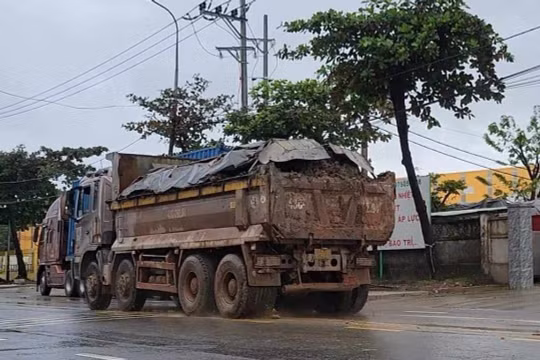 Đà Nẵng: Xử lý nhiều xe chở bùn đất từ Công ty gạch men Cosevco gây ô nhiễm môi trường