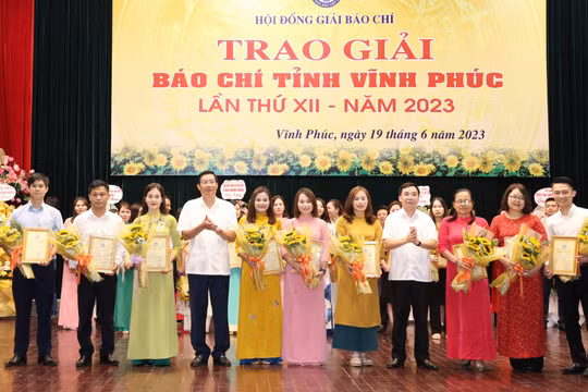 Giải Báo chí tỉnh Vĩnh Phúc lần thứ XII: Khen thưởng 35 tác phẩm xuất sắc
