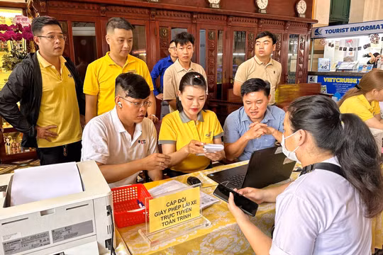 Triển khai giải pháp tăng số lượng hồ sơ đổi giấy phép lái xe trực tuyến