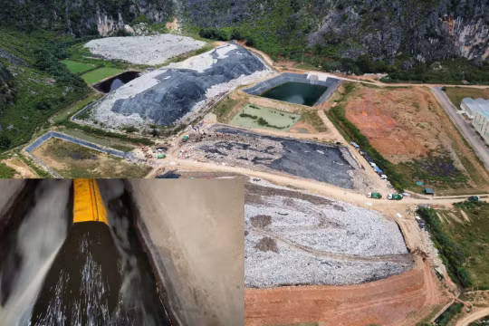 Thanh Hóa: Dấu hiệu xả nước thải chưa qua xử lý ra môi trường tại bãi rác Đông Nam