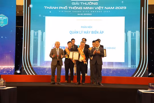 EVNNPC nhận giải thưởng Thành phố Thông minh Việt Nam 2023
