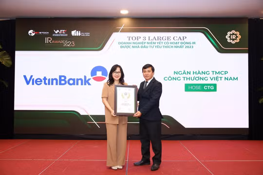 VietinBank (HOSE: CTG) giành giải thưởng Top 3 Doanh nghiệp niêm yết có hoạt động quan hệ nhà đầu tư yêu thích nhất 2023
