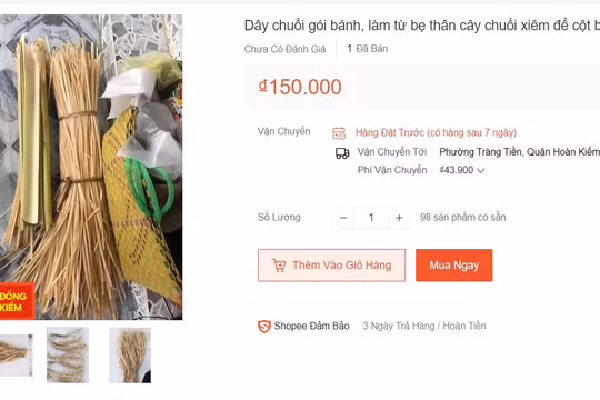 Lá cây, vỏ trấu vứt bỏ bất ngờ 'đổi đời' trên sàn thương mại điện tử