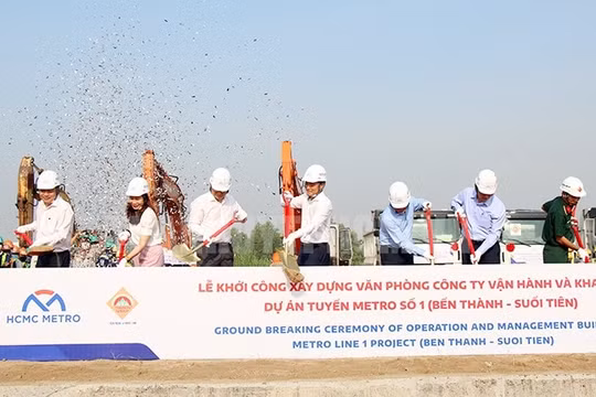Khởi công xây dựng tòa nhà vận hành tuyến metro số 1