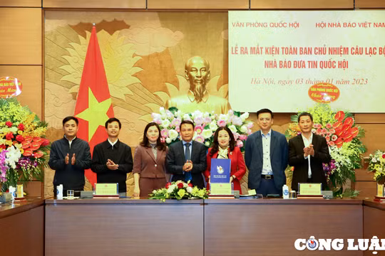 Ra mắt Ban Chủ nhiệm Câu lạc bộ Nhà báo đưa tin Quốc hội