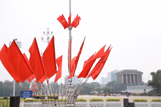 Đường phố Hà Nội trang hoàng trong những ngày đầu năm mới 2023