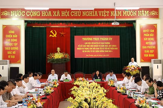 Hà Nội: Huyện Đan Phượng kiến nghị tạo nguồn đầu tư phát triển lên quận