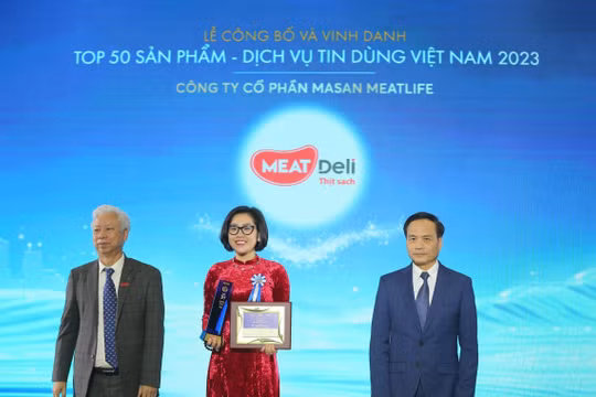 Thịt mát MEATDeli tiếp tục được vinh danh Top 10 Tin Dùng Việt Nam 2023