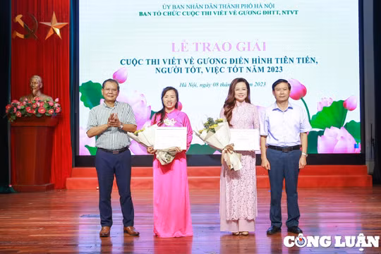 TP. Hà Nội vinh danh các tác giả đoạt giải Cuộc thi viết về gương điển hình tiên tiến, người tốt, việc tốt