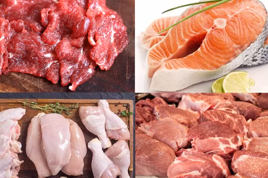 Người Việt ưa dùng thịt heo, gà, bò, cá