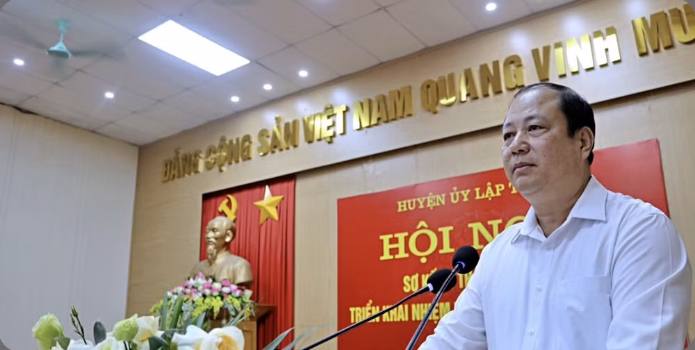 huyen uy lap thach so ket 6 thang dau nam trien khai nhiem vu 6 thang cuoi nam 2024 hinh 2