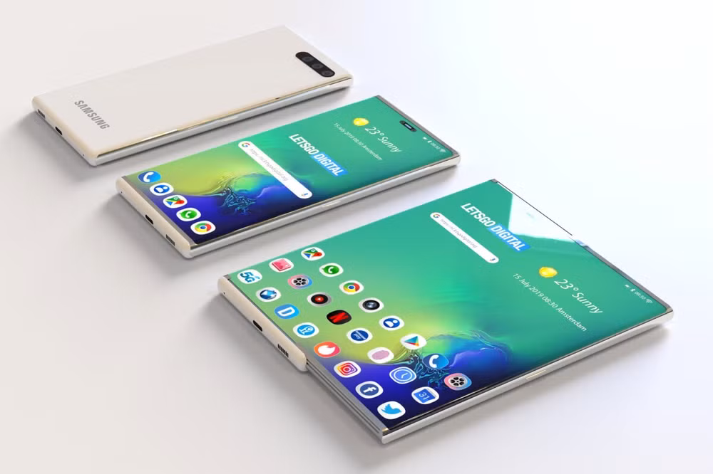samsung co the se ra mat smartphone man hinh cuon vao cuoi nam nay hinh 1