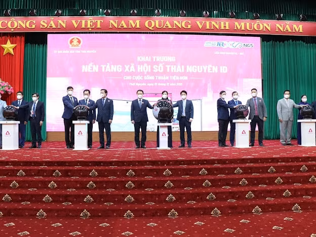 lien minh saigontel sgt ngs ra mat nen tang cong dan so dau tien tai thai nguyen hinh 1