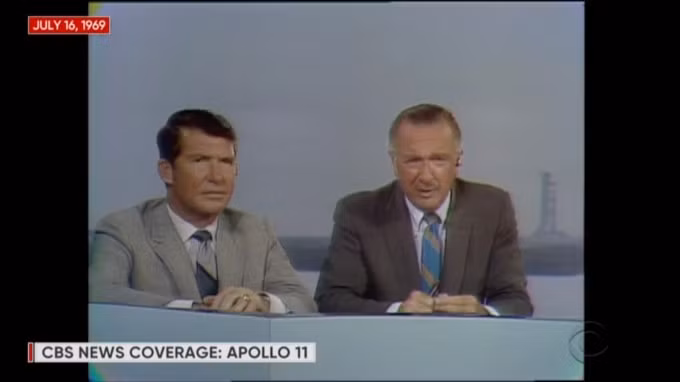 Phát sóng trực tiếp giờ phút phóng tàu Apollo 11.