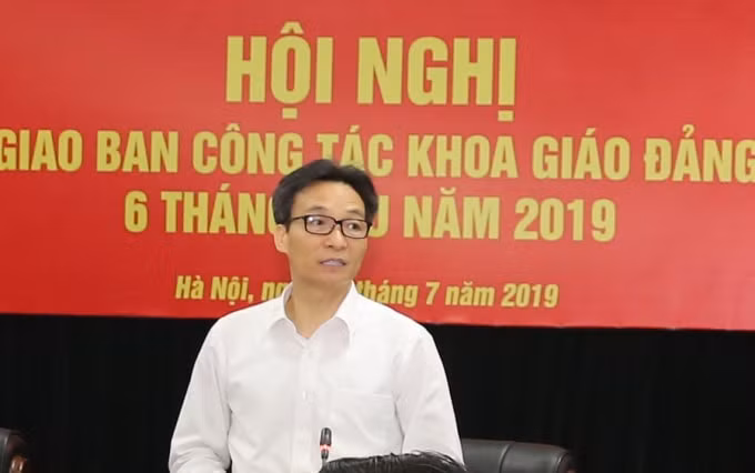 Phó Thủ tướng Vũ Đức Đam phát biểu tại Hội nghị. Ảnh: VGP