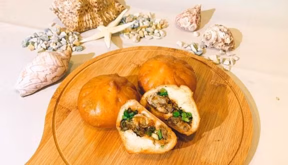 Món bánh bao hàu sữa có hương vị độc đáo