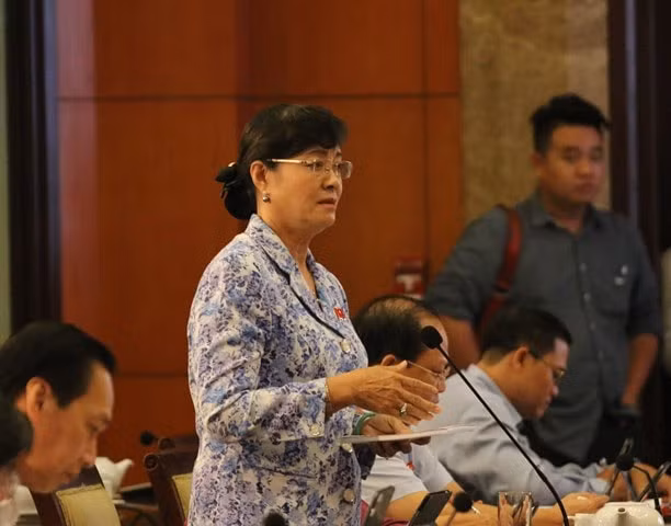 Bà Nguyễn Thị Quyết Tâm yêu cầu chỉ rõ trách nhiệm trong công tác chống ngập- &nbsp;Ảnh: K.Đ.N