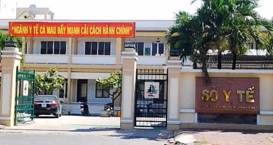 Sở Y tế tỉnh Cà Mau, nơi vụ việc xảy ra.