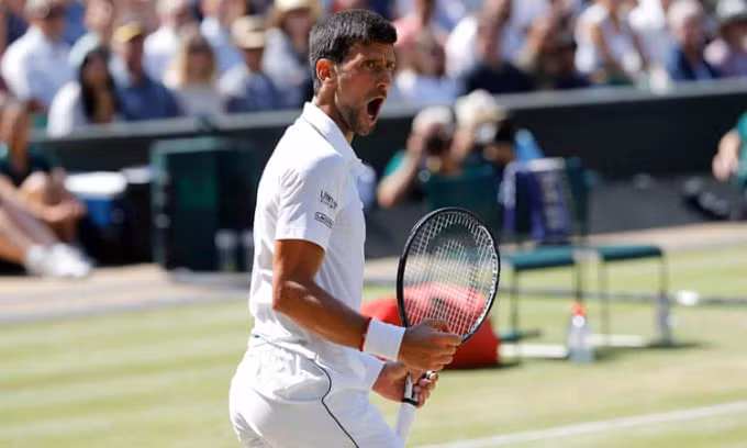 Nole tiếp tục chứng minh anh là ứng cử viên hàng đầu cho chức vô địch Wimbledon 2019. Ảnh: AFP