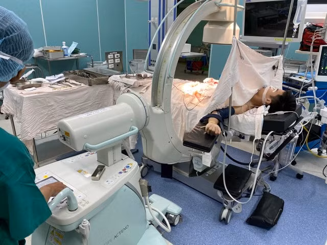 Hình ảnh bệnh nhân đang trong quá trình điều trị tại Bệnh viện Quân y 175 TP. HCM. Ảnh: dantri.com.vn