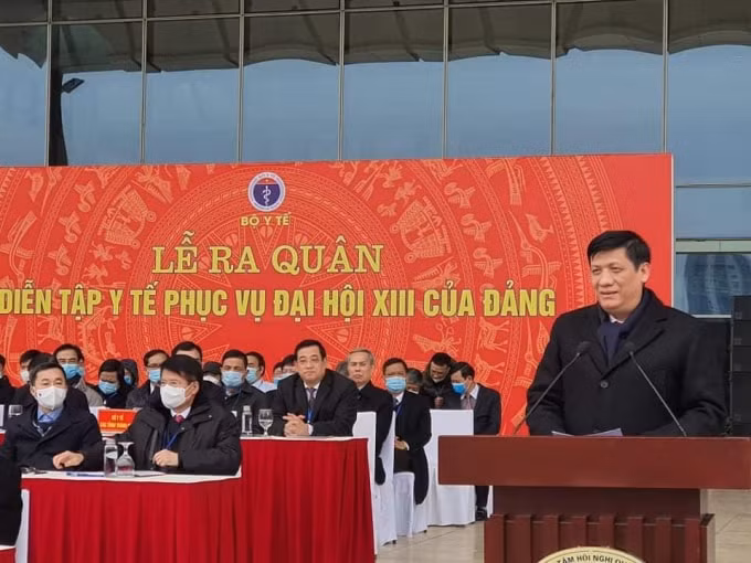 Bộ trưởng Nguyễn Thanh Long phát biểu tại lễ ra quân (ảnh TL).
