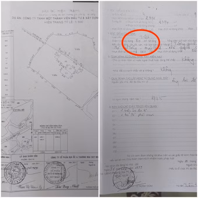 Căn nhà ở tạm của gia đình bà Trần Thị Huệ trước năm 2014 có diện tích 80m2, tầng trệt, mái tôn.