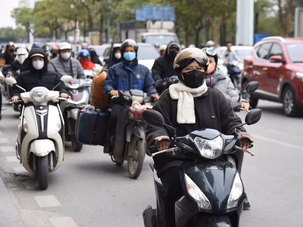 du bao thoi tiet ngay 15 3 mien bac chuyen ret dam mua rao rai rac hinh 1