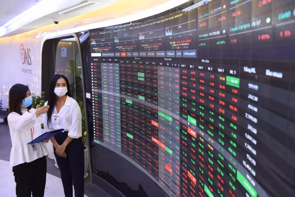 Sáng nay (11/4), VN-Index tăng thêm gần 27 điểm, lên sát mốc 1.200 điểm, thanh khoản tăng vọt (ảnh minh hoạ).
