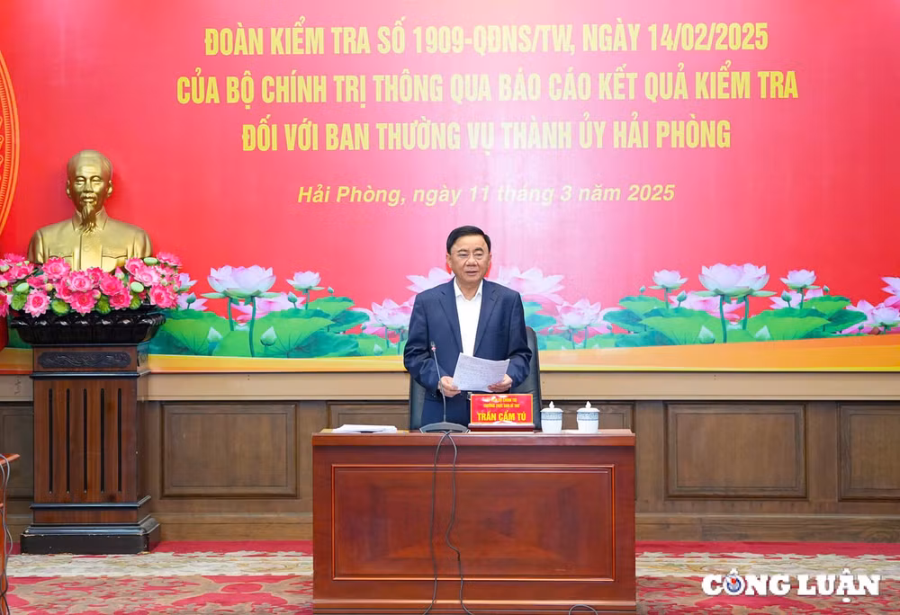 thong qua bao cao ket qua kiem tra cua bo chinh tri doi voi ban thuong vu thanh uy hai phong hinh 2