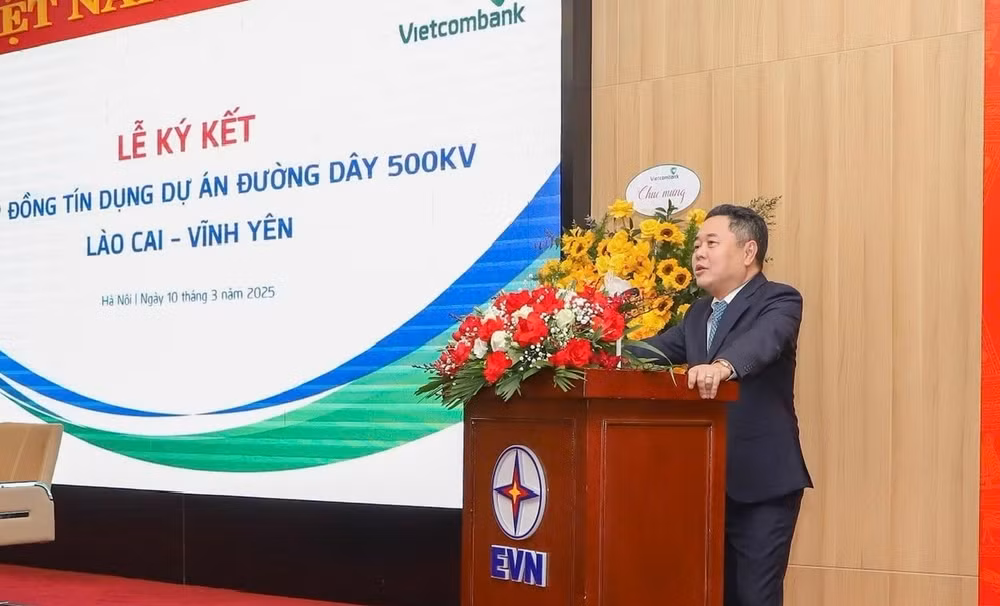 evn va vietcombank ky hop dong tin dung du an duong day 500 kv lao cai vinh yen hinh 2