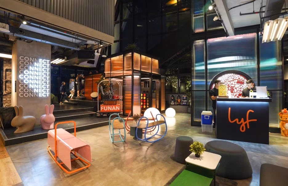Mô hình Co-working và Co-living đáp ứng xu hướng Workation đang bùng nổ trên toàn cầu (Ảnh minh họa: lyf by Ascott tại Singapore)