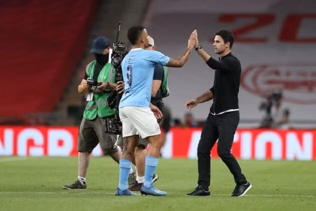 HLV Arteta muốn chiêu mộ Gabriel Jesus để lấp chỗ trống trên hàng công sau khi Lacazetta rời Arsenal - Ảnh: Goal