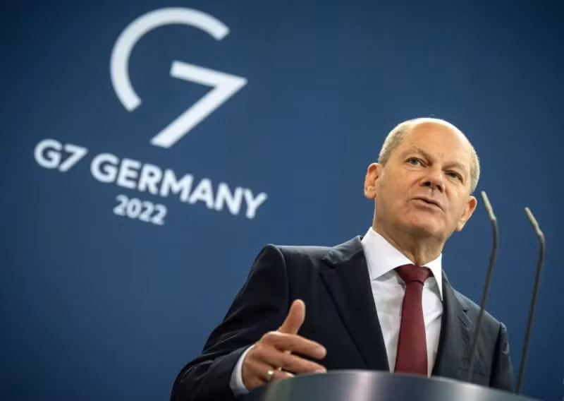 Thủ tướng Đức Olaf Scholz đang giữ vị trí Chủ tịch G7. Ảnh: DPA