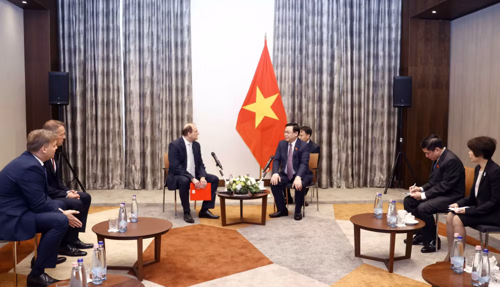 Toàn cảnh buổi tiếp.