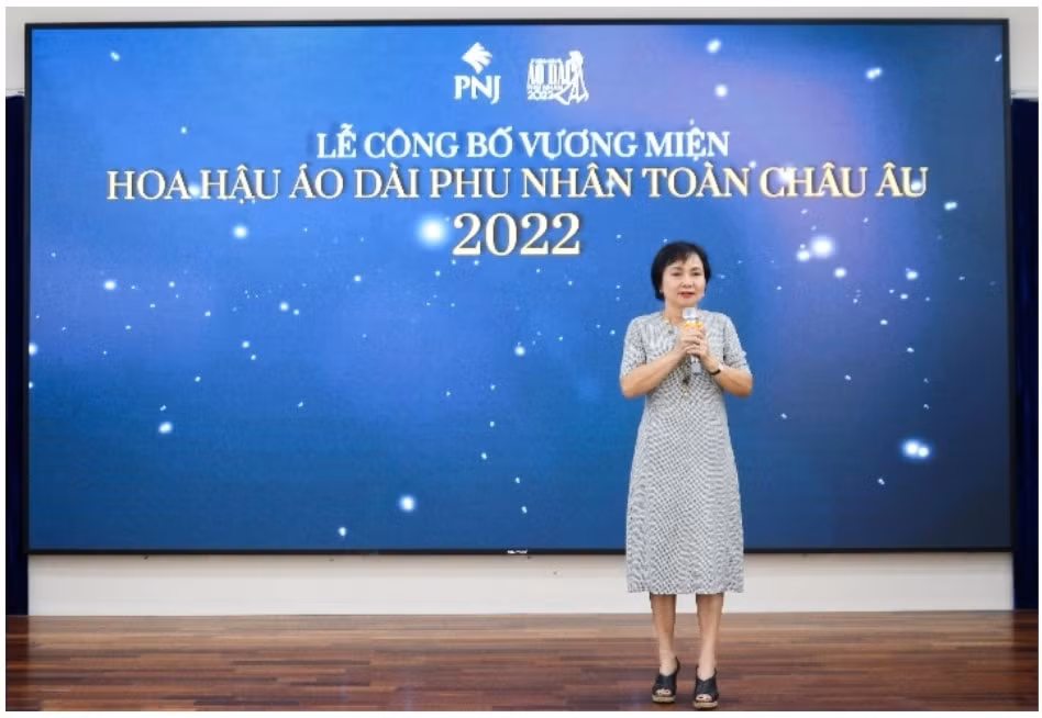 Bà Cao Thị Ngọc Dung – Chủ tịch Hội đồng quản trị PNJ chia sẻ tại buổi Lễ công bố