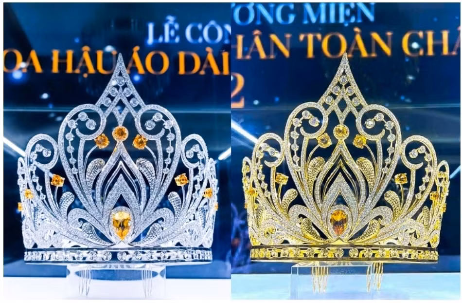Chiêm ngưỡng Vương miện dành cho tân Hoa hậu Áo dài phu nhân toàn châu Âu 2022.