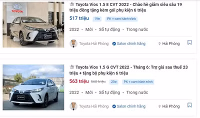 cuoc dua giam gia trong thang 6 vios va accent co lu mo truoc nissan almera hinh 1