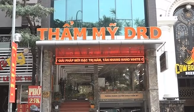 Thẩm mỹ DrD của bác sỹ Điền bị xử phạt 43 triệu đồng.