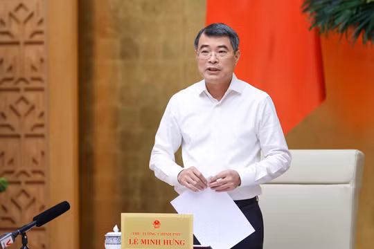 Thủ tướng Chính phủ Lê Minh Hưng phát biểu khai mạc phiên họp .