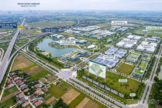 Thành lập Khu Công nghệ cao tỉnh Hưng Yên rộng gần 500 ha