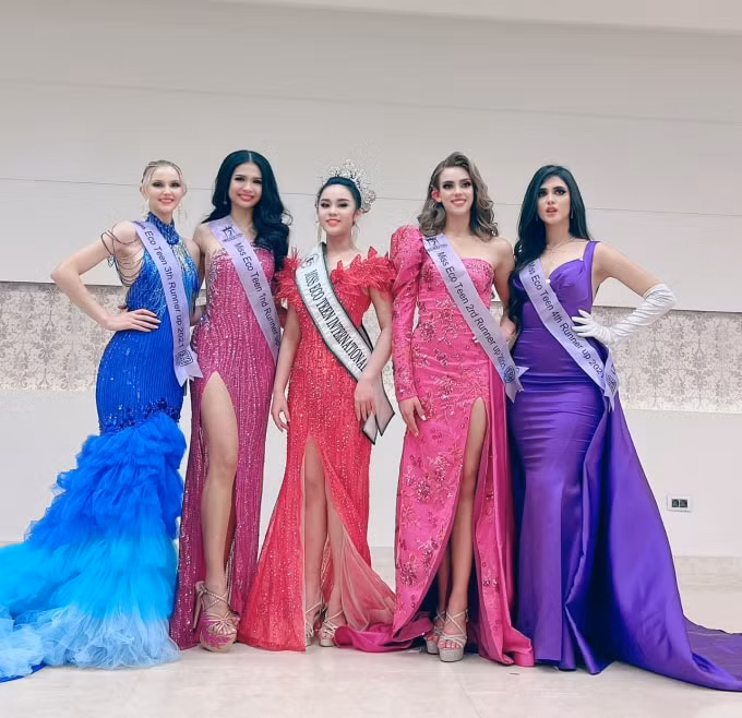 bella vu huyen dieu long lay dang quang miss eco teen international 2021 hinh 4