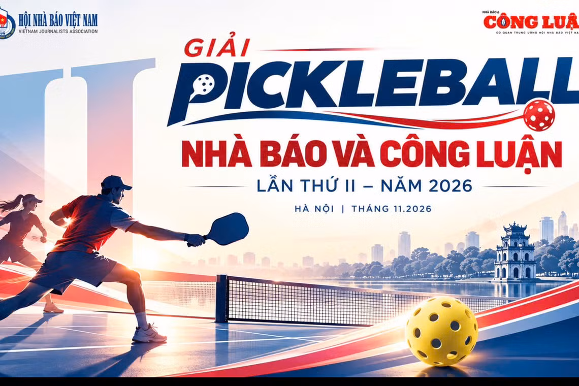 Giải Pickleball Nhà báo và Công luận 2026: Kết nối đam mê, lan tỏa tinh thần thể thao