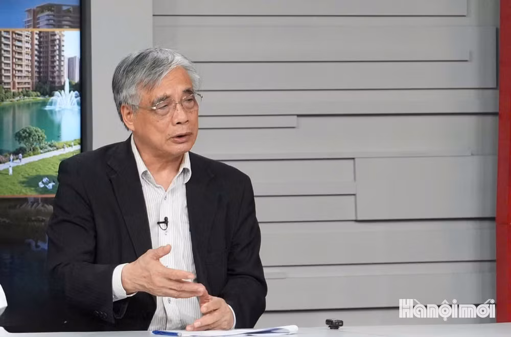 PGS.TS Trần Đình Thiên, nguyên Viện trưởng Viện Kinh tế Việt Nam và thành viên Hội đồng Tư vấn chính sách tài chính, tiền tệ quốc gia. Ảnh: Ngọc Tú