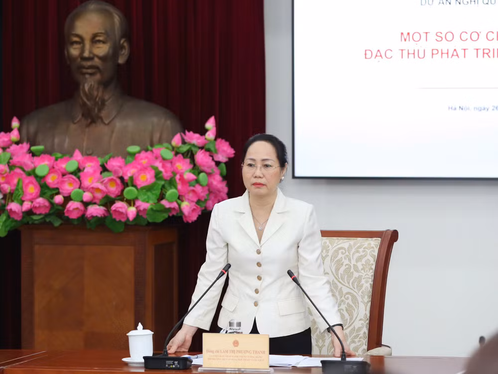 Bộ trưởng Lâm Thị Phương Thanh phát biểu khai mạc Hội nghị