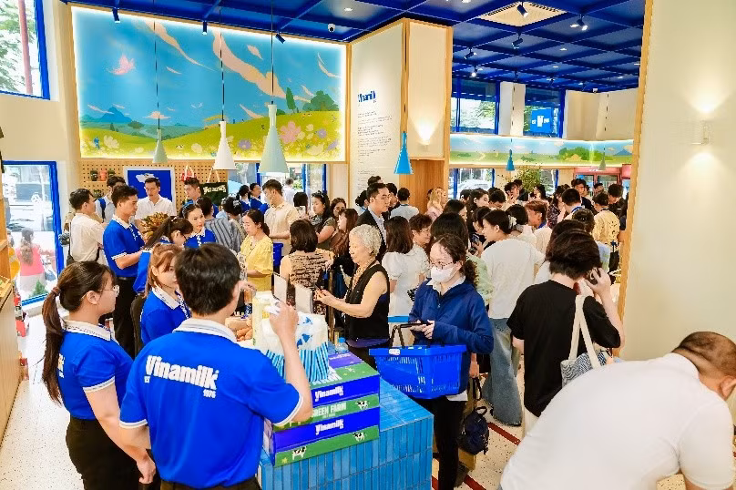 Vinamilk đặt mục tiêu đạt 1.000 cửa hàng mang thương hiệu trên toàn quốc vào cuối năm nay (Ảnh: VN).